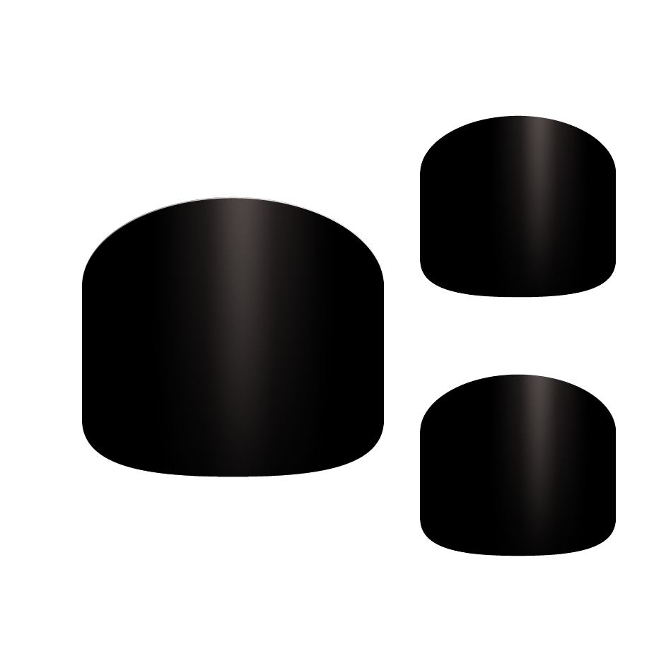 UV Fußfolien - Schwarz