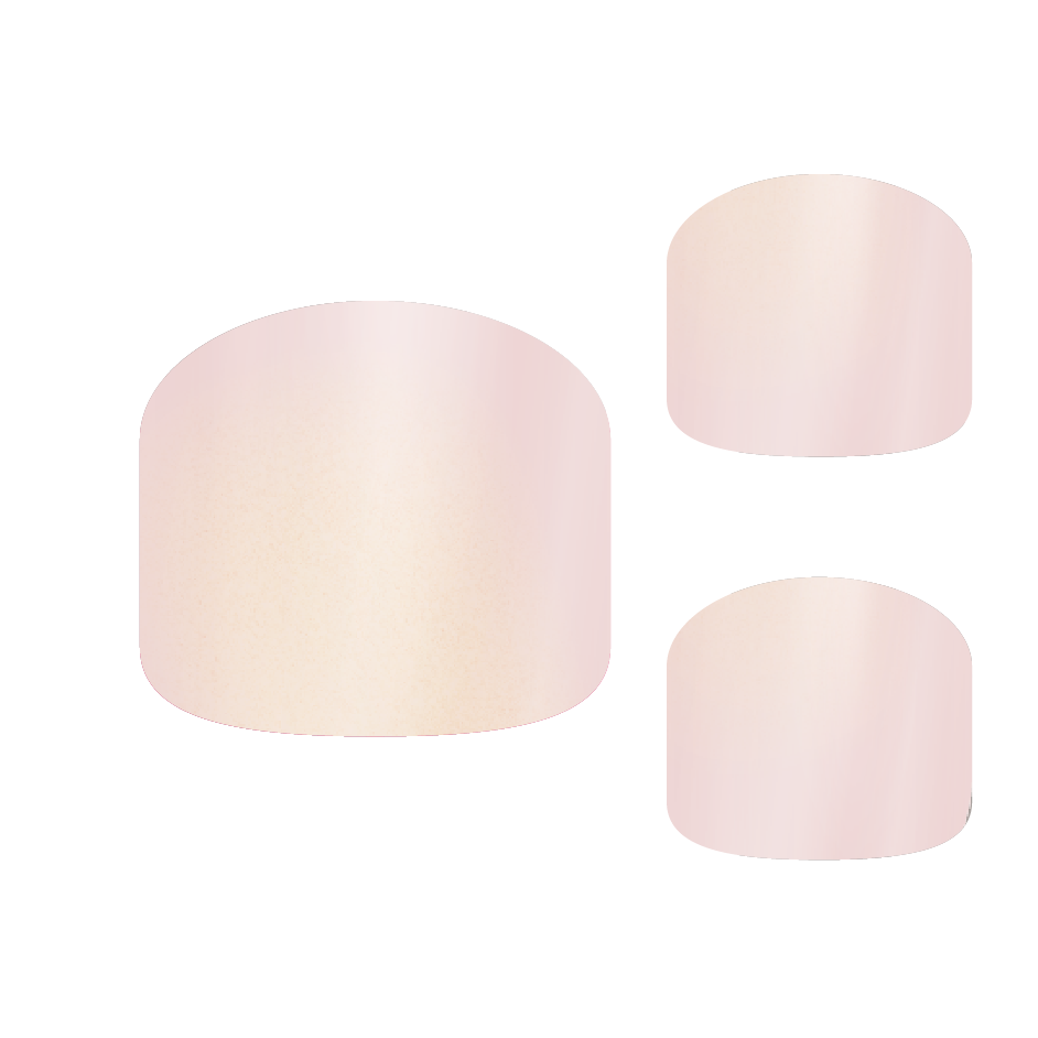 UV Fußfolien - White Glitter