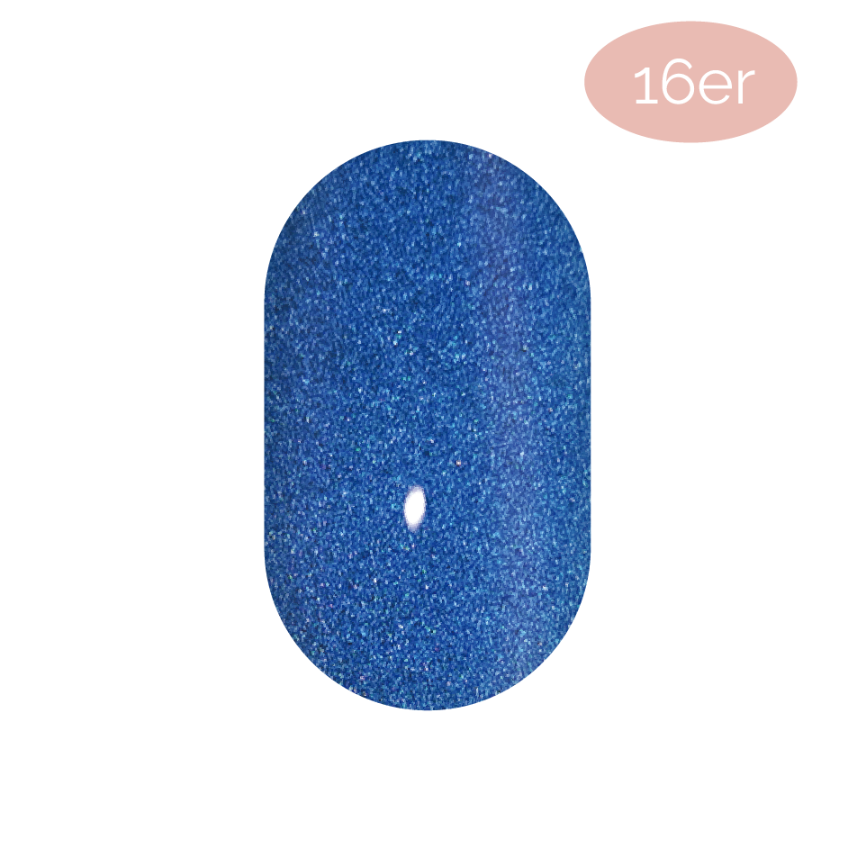 UV - Royal Blue Glitter (16er)