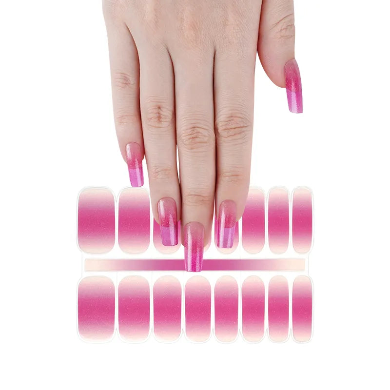 UV - Raspberry Ombré Glitter (16er)