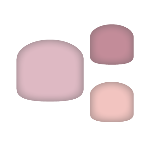 Fußfolien - Shades Rosa