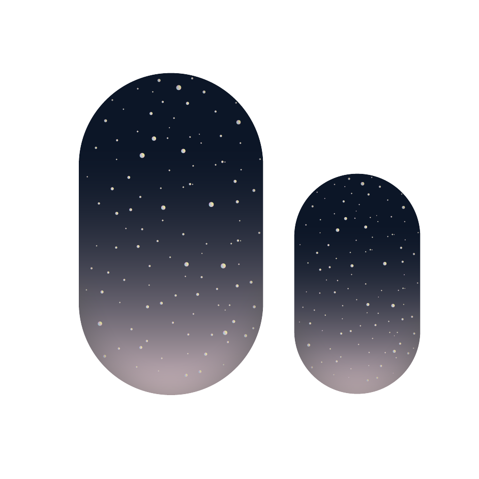 Black Ombre - Glitter