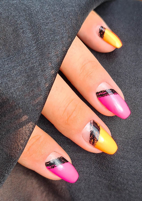 Hope - Color Blocking Neon & Black