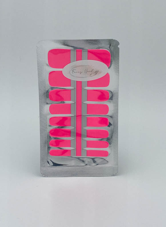 Fußfolien - Neon Pink