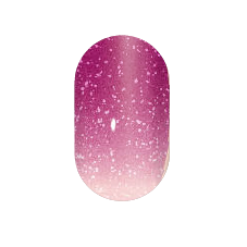 Mit Ecken und Kanten: UV Gel Folien - Raspberry Ombré Glitter (16er)
