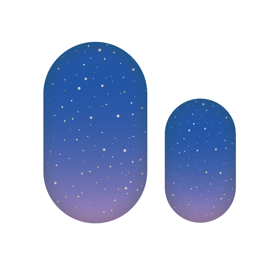 Blue Ombre - Glitter