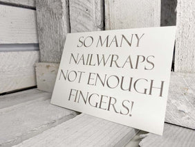 Postkarte "So many nailwraps"